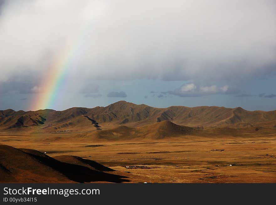 Rainbow Atop The Hill