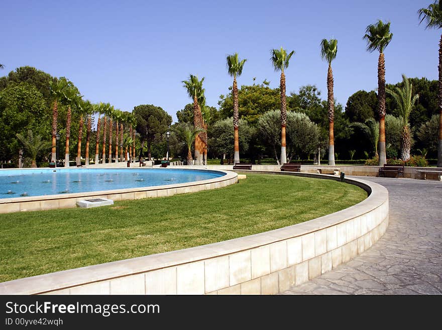 Park in Nicosia at Summer - Cyprus