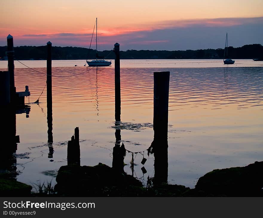 The sunset at Seaview Island located in Neptune NJ along the shore. The sunset at Seaview Island located in Neptune NJ along the shore.