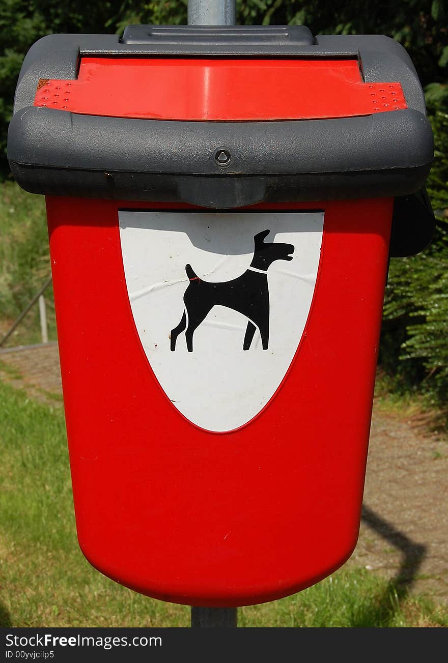 A Dog Toilet Bin to Keep the Area Clean.