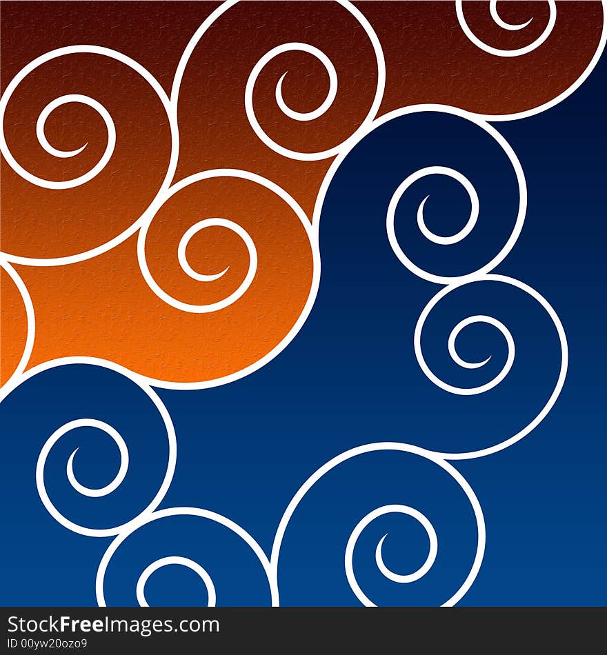 Background Blue and Orange