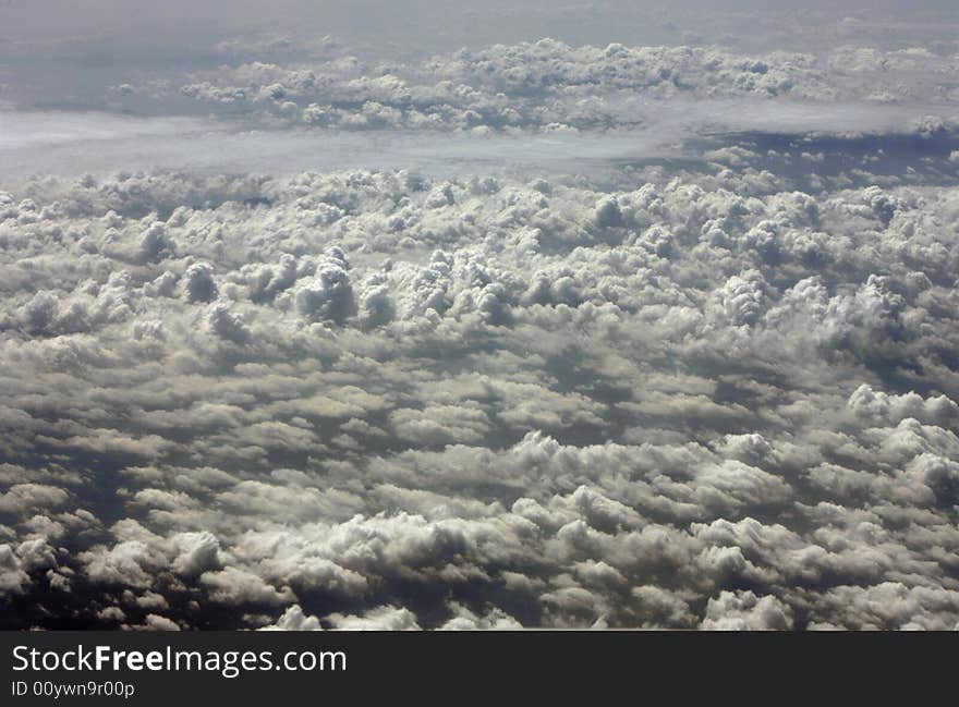 Clouds seeing from the top.