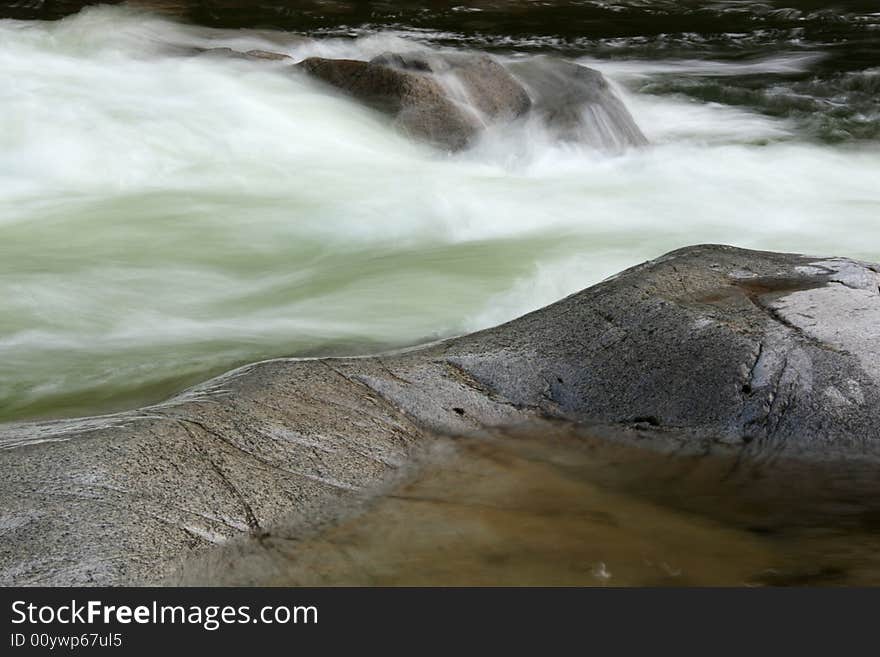 Water Flowing Over Rocks