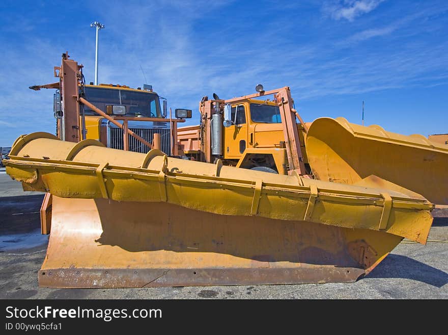 Orange Plow Truck