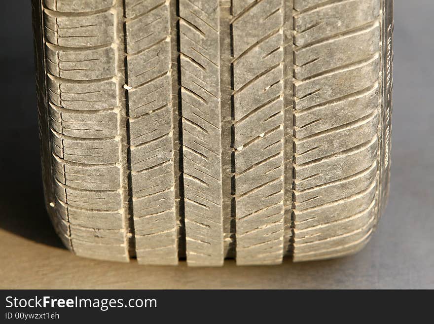 A close up of a  dirt tyre. A close up of a  dirt tyre