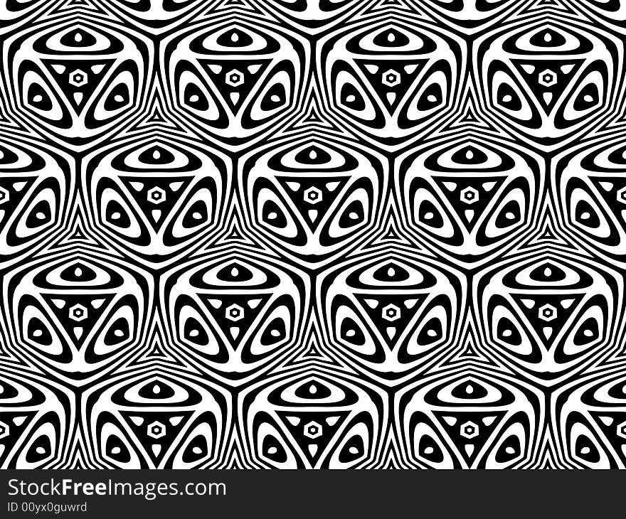 Abstract seamless black-and-white pattern - graphic illustration. Abstract seamless black-and-white pattern - graphic illustration