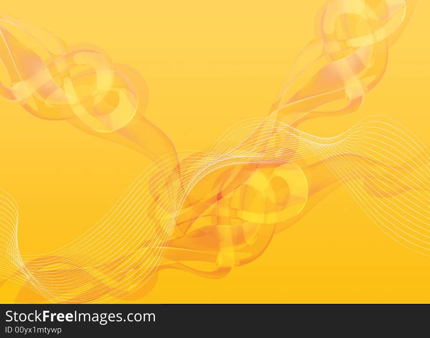 Abstract wavy style golden background. Abstract wavy style golden background