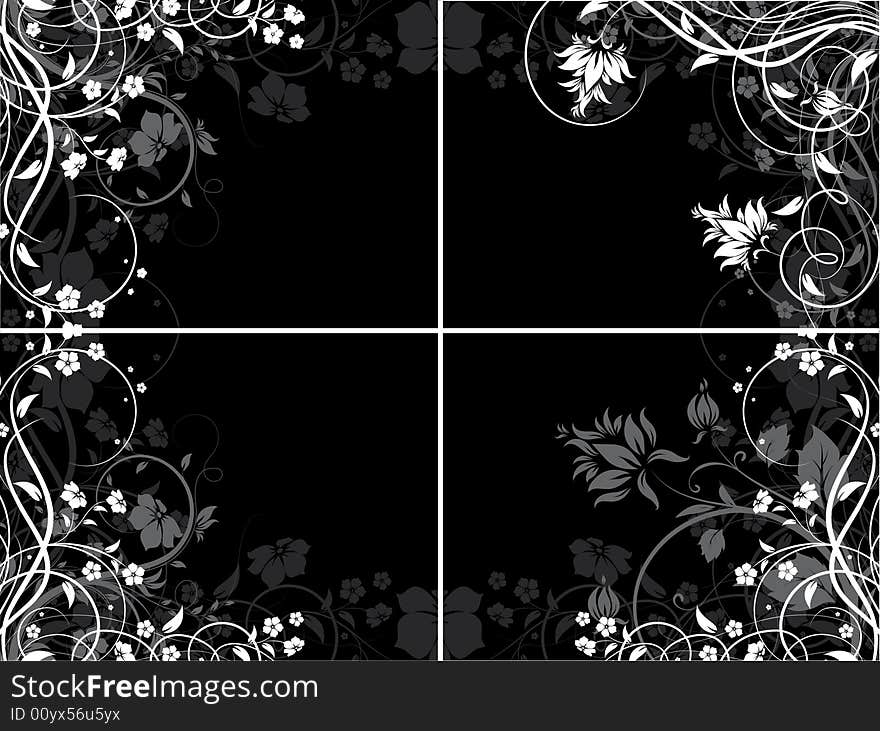 Abstract floral background. A vector format is added. Suits well for a postcard or background. Abstract floral background. A vector format is added. Suits well for a postcard or background