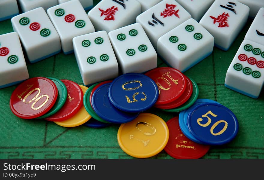 Close-up Chinese Mahjong in Sichuan,west of China. Close-up Chinese Mahjong in Sichuan,west of China