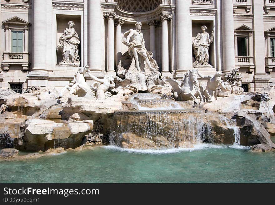 Trevi Fountain, Rome, Italy, straight on view