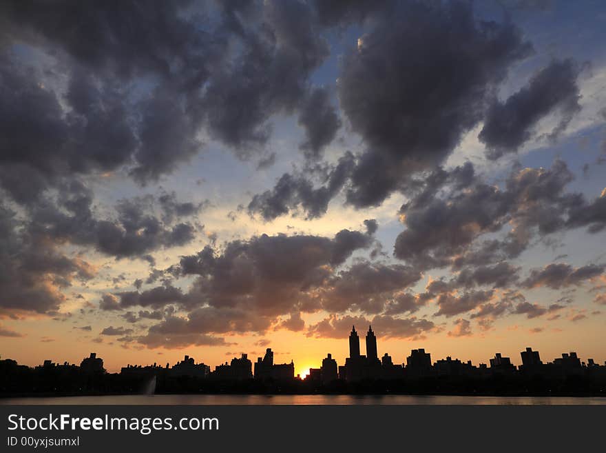 Manhattan sunset