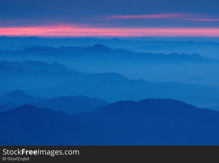 The pride of the morning in TaiMountain