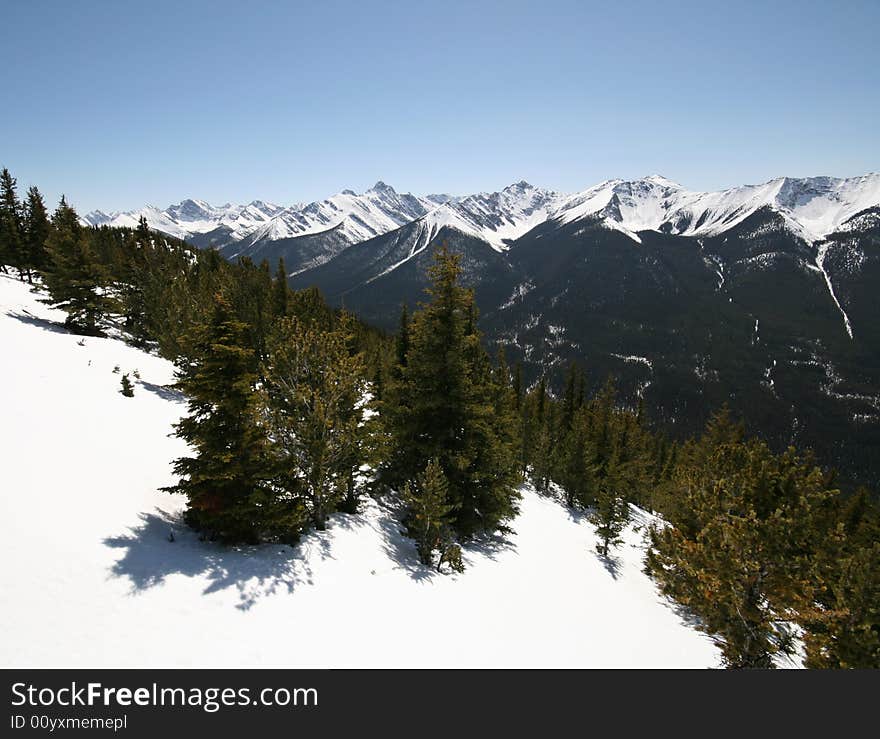 View from the Sulfur Mountain. View from the Sulfur Mountain.