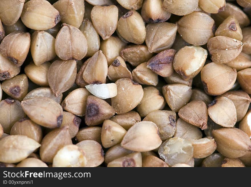 Buckwheat background by macro lens.