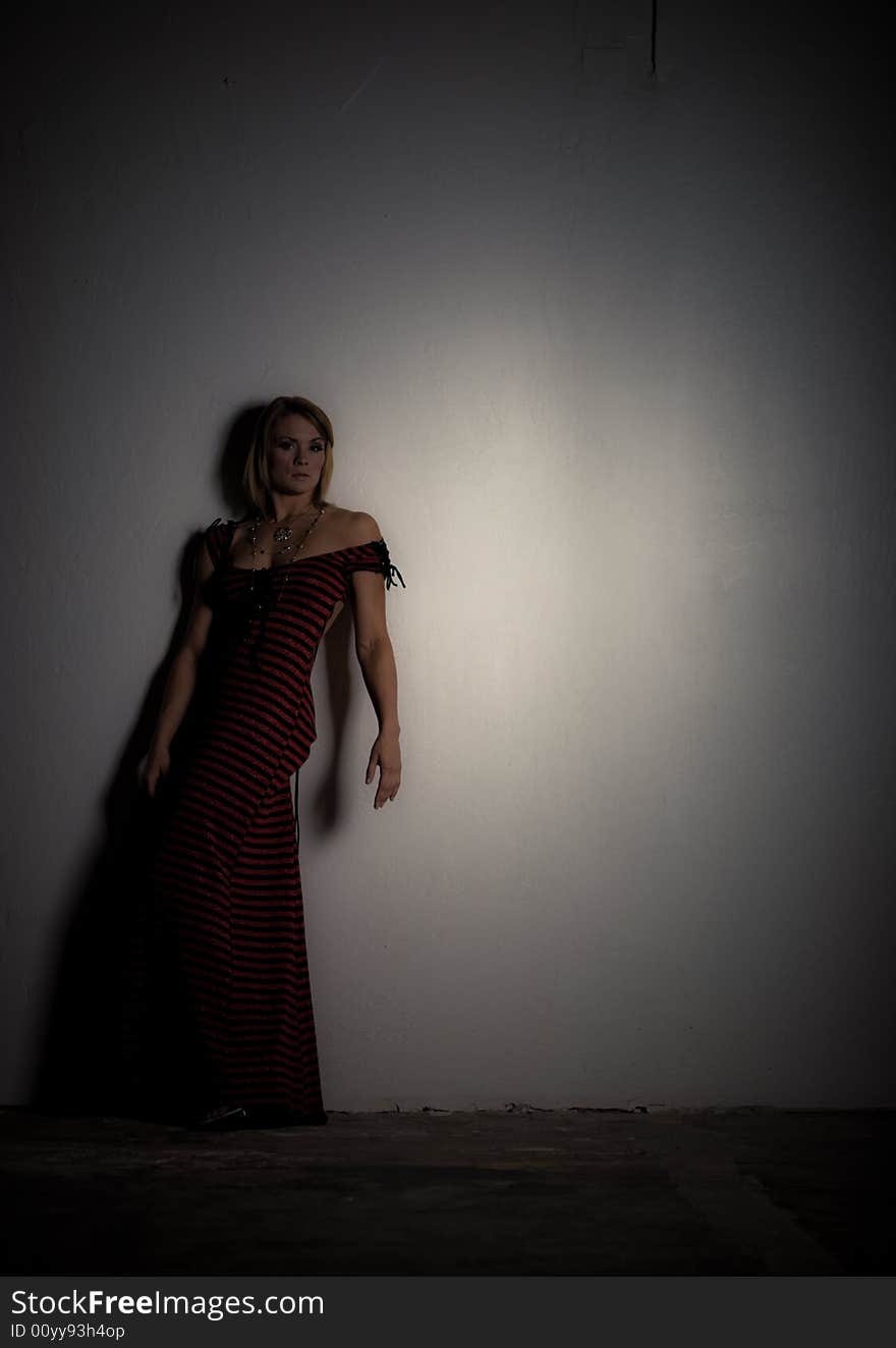 A young female model, photographed in the studio.