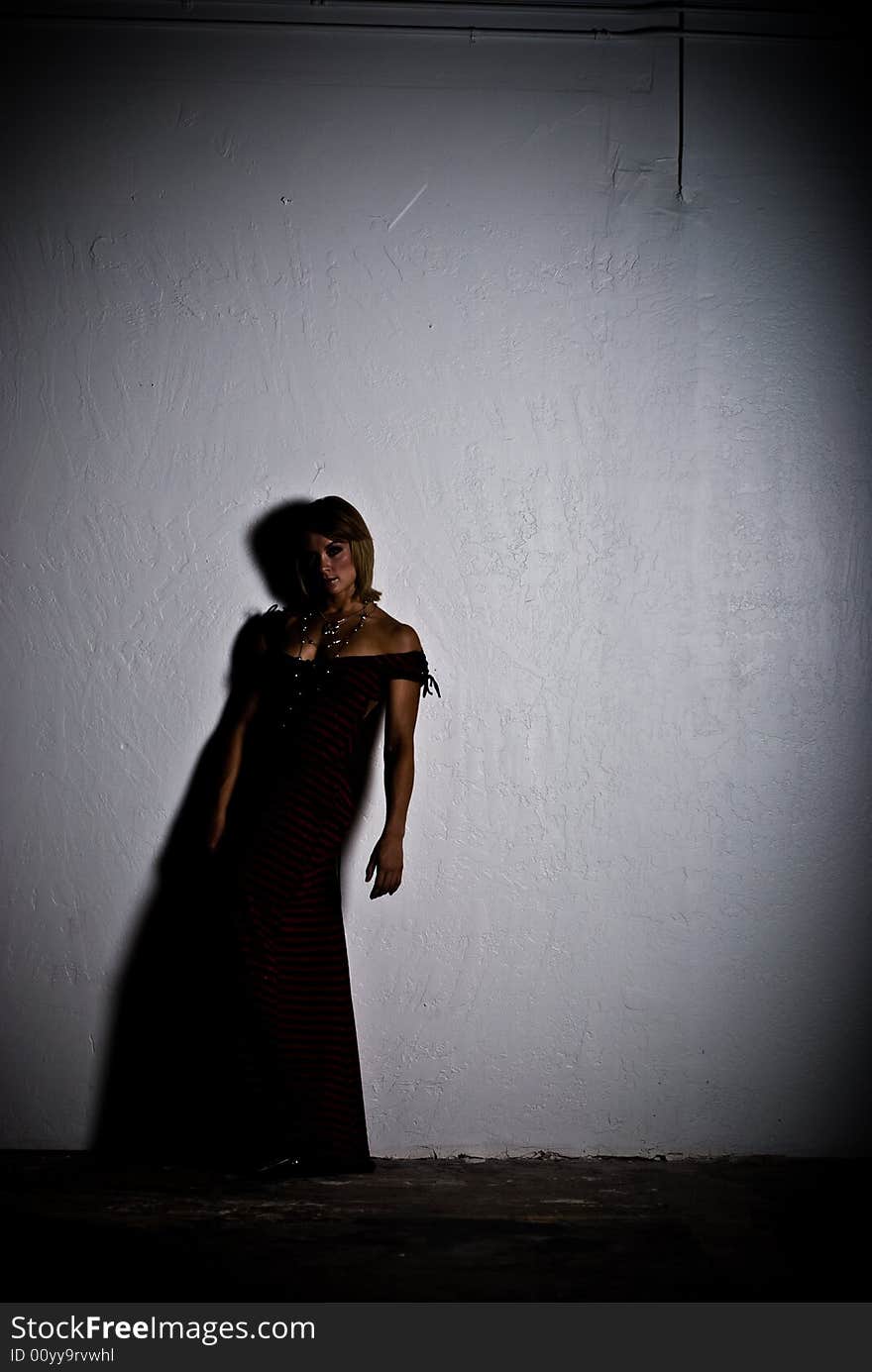 A young female model, photographed in the studio.