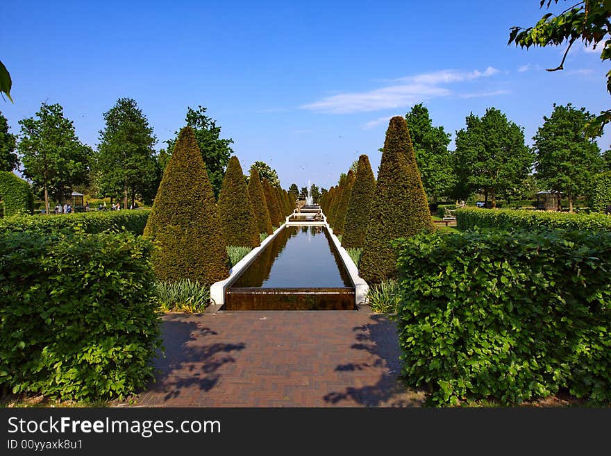 Beautiful garden in Holland