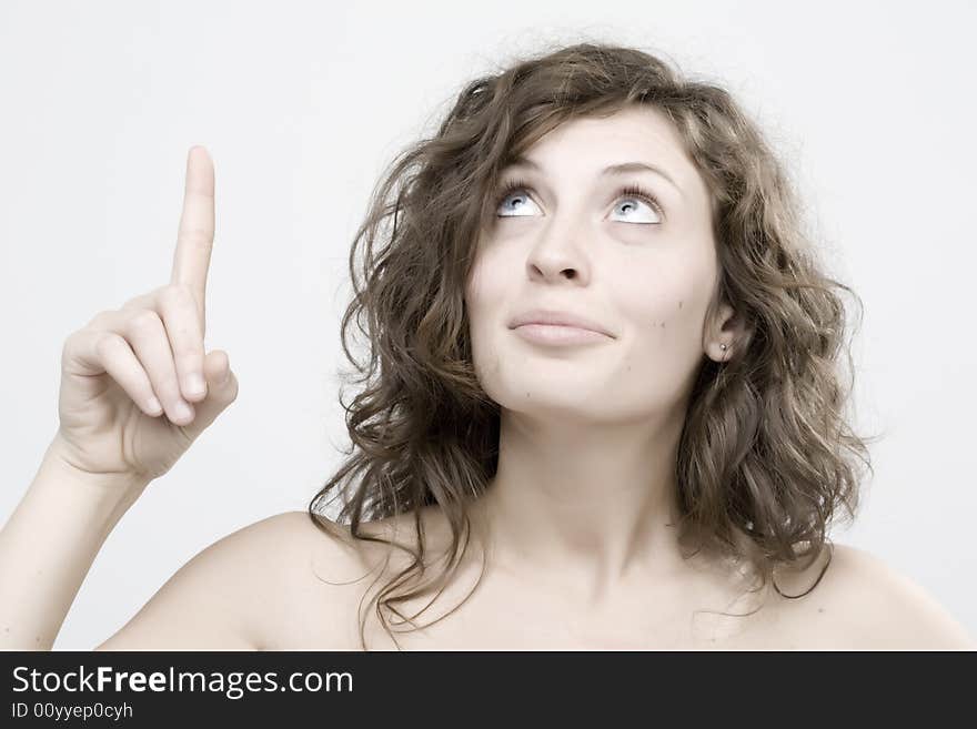 Happy young woman portrait