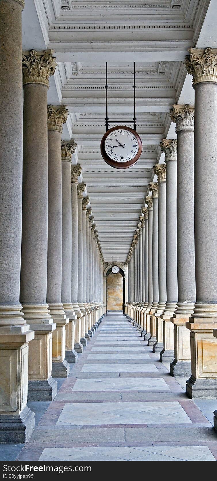 Classical columns and clock