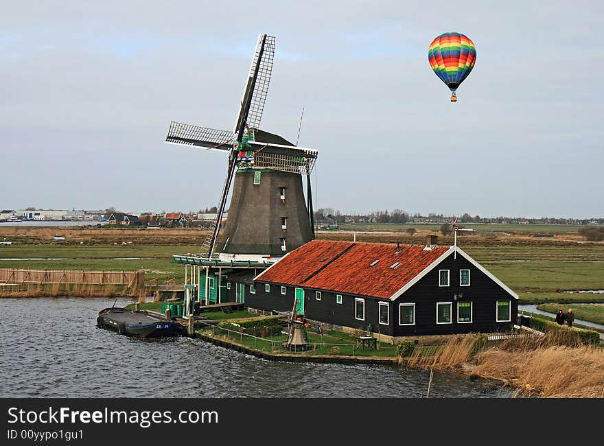 The windmill museum in the Amsterdam Holland