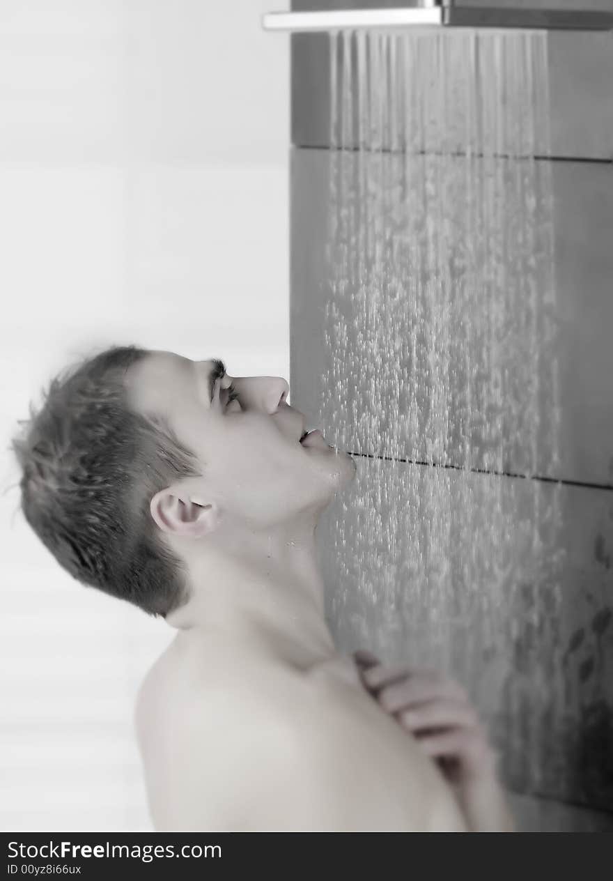 Man In A Shower