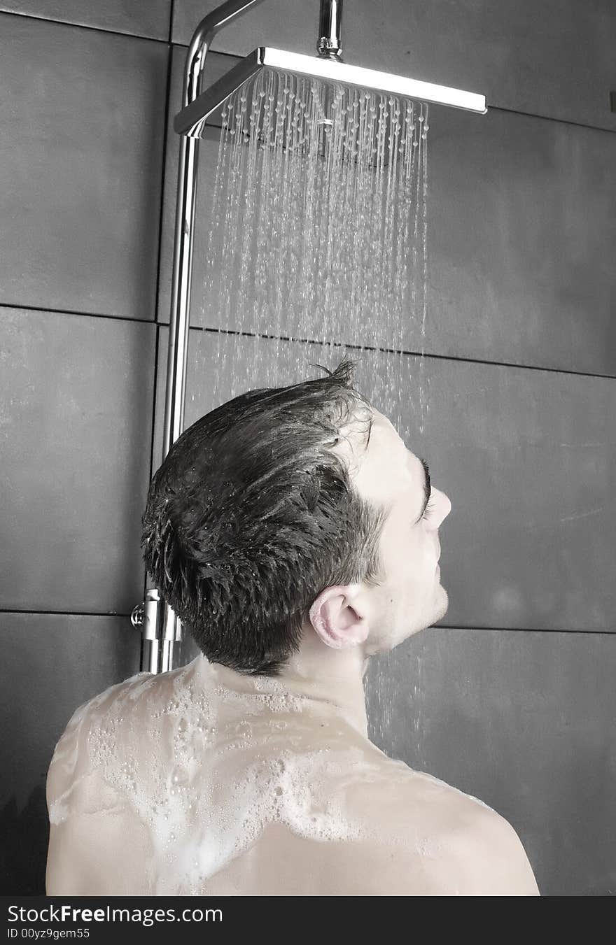 Man In A Shower