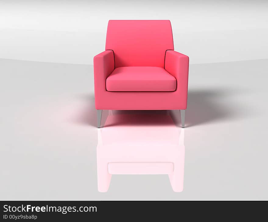 Isolated sofa