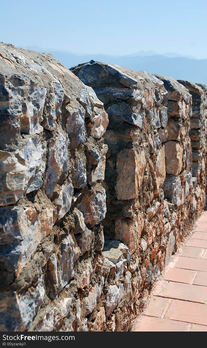 Byzantian fortress wall in Alanya