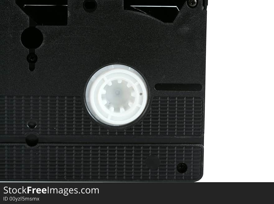 Isolated VHS cassette tape