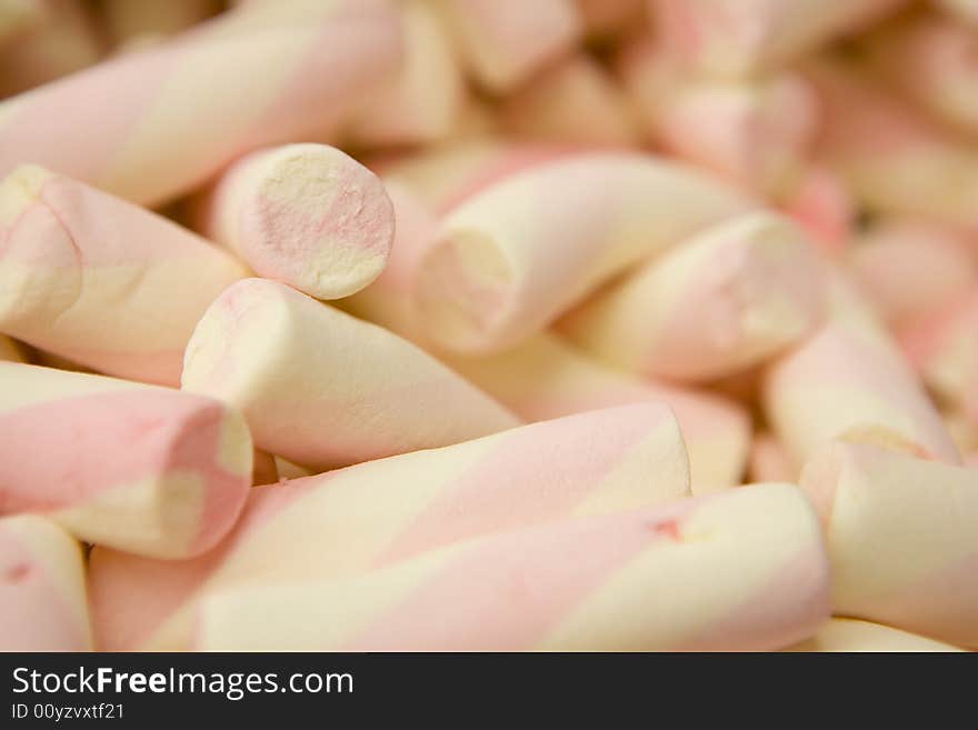 A photo of marshmallow pile