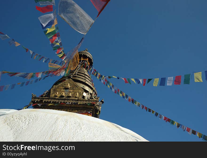 Swayambhunath is an ancient religious complex at the top of a hill in the Kathmandu Valley. It is one of the most sacred Buddhist sites in Nepal, Kathmandu. Much of Swayambhunath's iconography comes from the Vajrayana tradition of Tibetan Buddhism. However, the complex is also an important site for Buddhists of many schools, and is also revered by Hindus. Swayambhunath is an ancient religious complex at the top of a hill in the Kathmandu Valley. It is one of the most sacred Buddhist sites in Nepal, Kathmandu. Much of Swayambhunath's iconography comes from the Vajrayana tradition of Tibetan Buddhism. However, the complex is also an important site for Buddhists of many schools, and is also revered by Hindus.