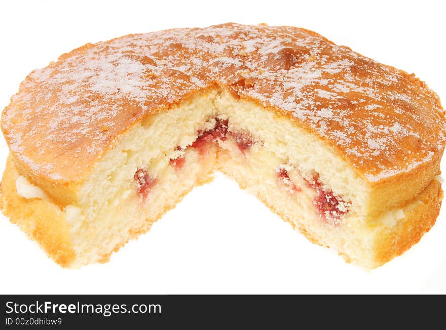 Raspberry sponge