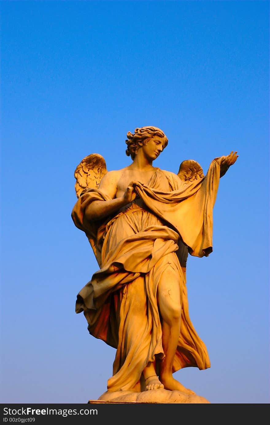 Statue from the Michel-Angelo bridge in Rome