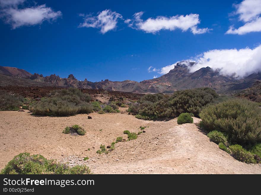 Mountains in clounds