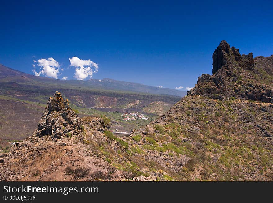 Rocky mountains in Tenerife's national park. Rocky mountains in Tenerife's national park