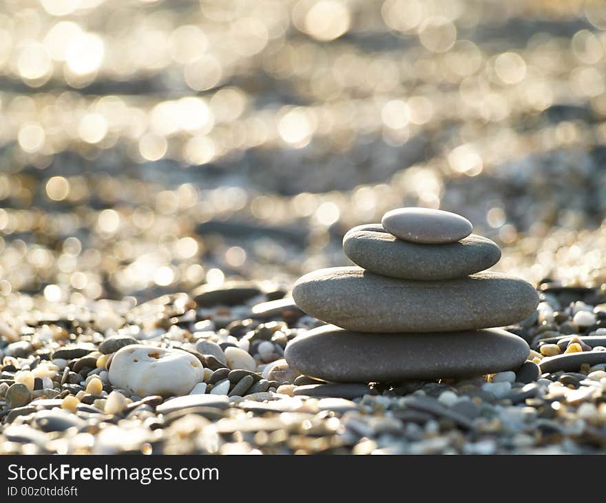 Stones on the beach