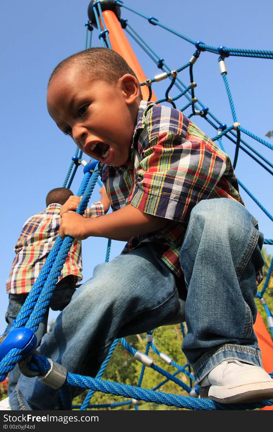 Boy On A Playground