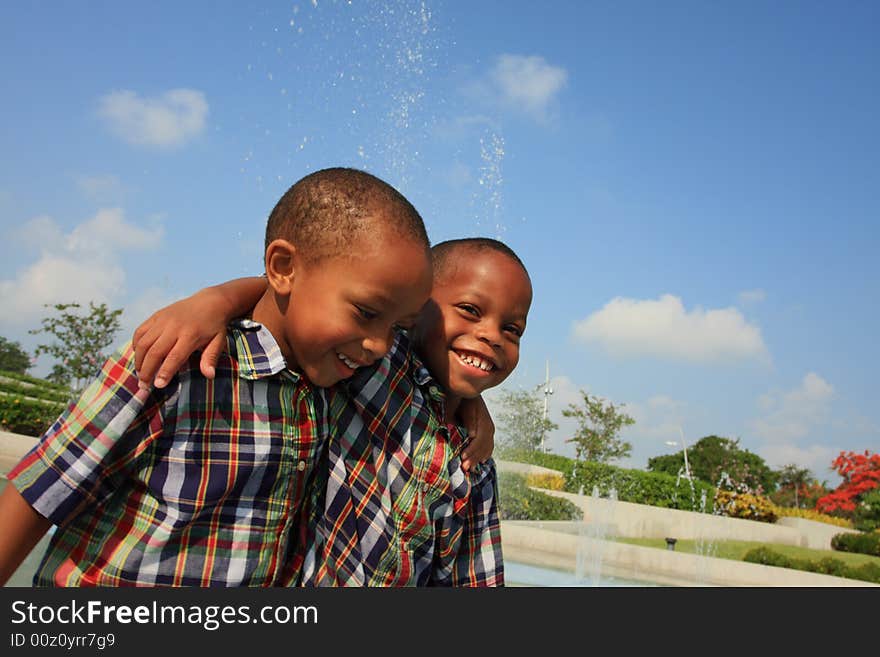 Brothers Laughing