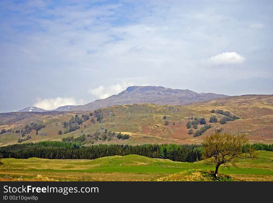 Scottish hills and mountains