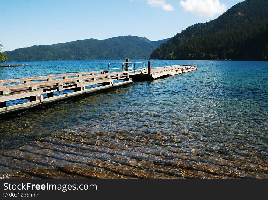 Blue clear lake