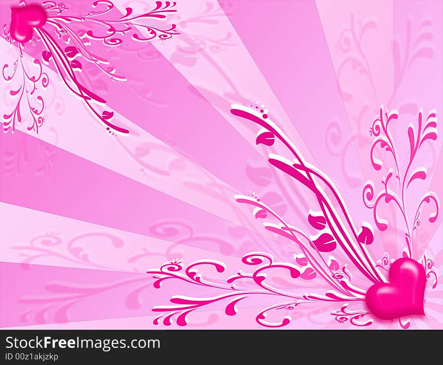 Spring colors background with floral decoration. Spring colors background with floral decoration