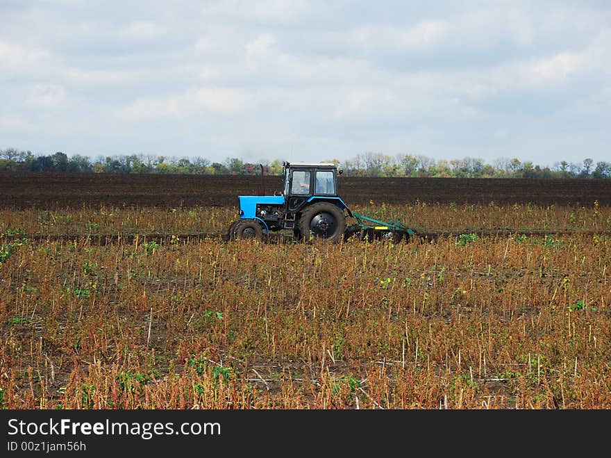 Tractor In Field