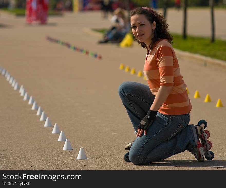 Rollerskating Girl