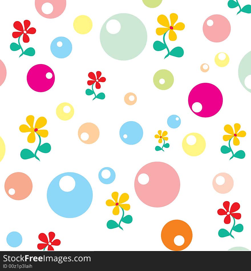 Merry nursery texture adding happiness. Vector.