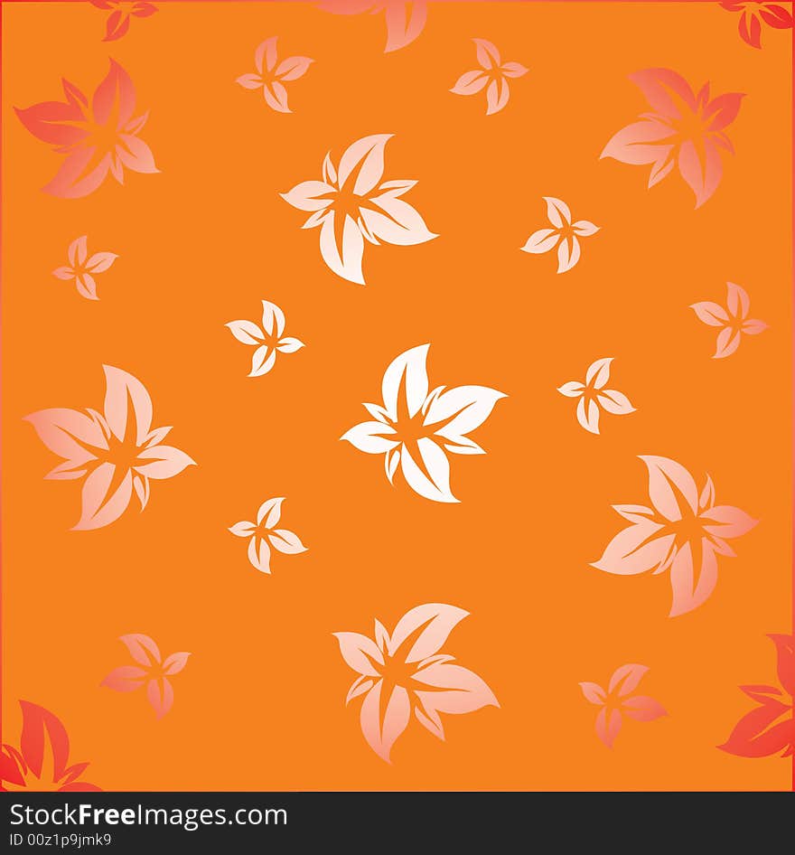 Floral texture for different design purposes. Vector.