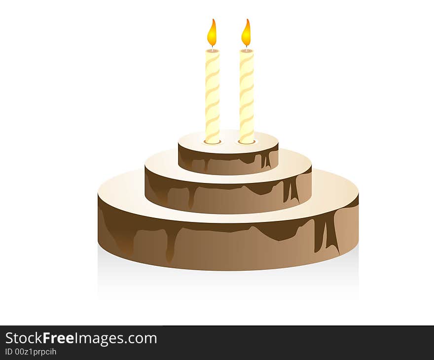 Creamy cake on isolated with abstract  background. Creamy cake on isolated with abstract  background