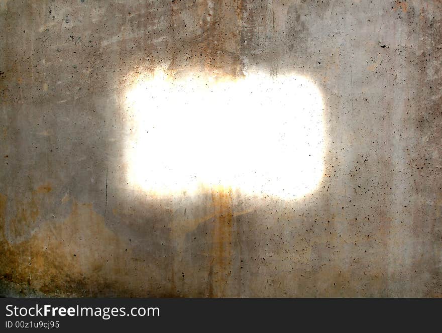 Old concrete wall with a space to write. Old concrete wall with a space to write