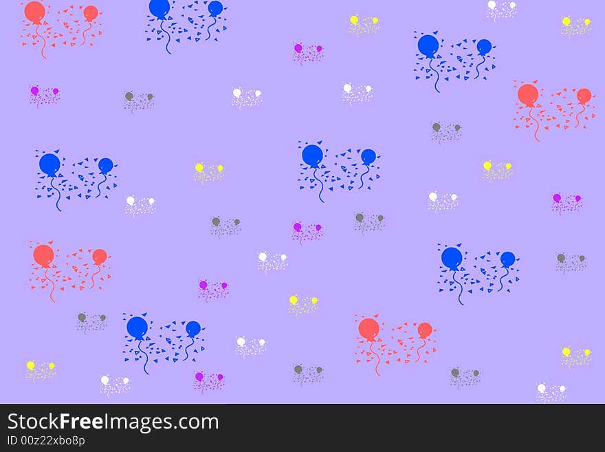 A funny background for web or paper with a lot of multicolor balloons. A funny background for web or paper with a lot of multicolor balloons