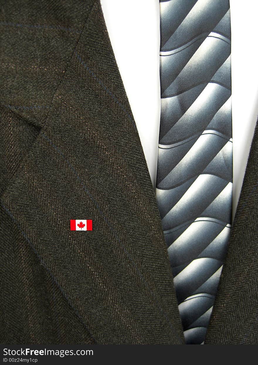 Canadian Flag On Coat