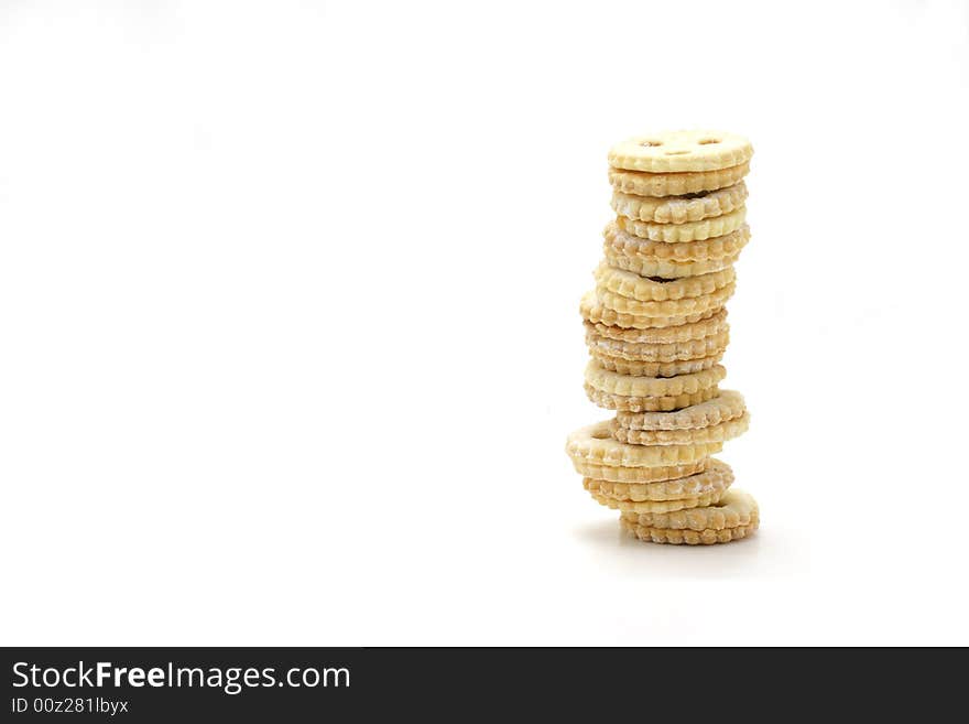 Cookie Tower - Horizontal isolted on white backround.